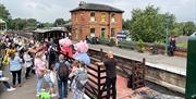 Peppa and George on a visit to Epping Ongar Railway