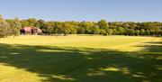 Epping Golf Course fairway and clubhouse