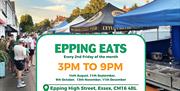 Epping Eats, street food in Epping High Street every 2nd Friday of the month.