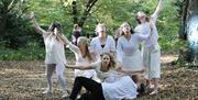 The Falcon's Flight outdoor play, performance in Epping Forest.