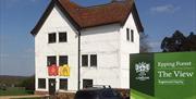 Queen Elizabeth's Hunting Lodge next to The View, the forest's visitor centre, in Epping Forest near Chingford