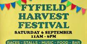 Fyfield Harvest Festival, Saturday 6th September 11am to 6pm. Races, stalls, music, food and bar.
