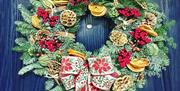 Seasonal Wreath Making workshop by Gail Thibert and Ruth Batten - example wreath.