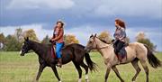 Horse riding in London's Epping Forest.