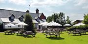 The garden at the John Barleycorn pub, Threshers Bush.