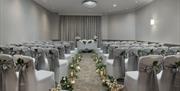 Delta Hotels by Marriott Waltham Abbey Wedding aisle