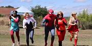 Super Heros at Kids Fest at Lee Valley Animal Adventure Park