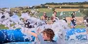 Foam fun at Kids Fest at Lee Valley Animal Adventure Park