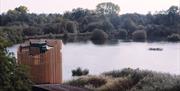 The five metre viewing tower at the Wildlife Discovery Centre, Lee Valley