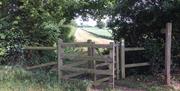 One of the trails signposted from Lambourne Church.