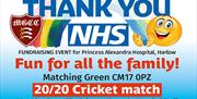 Matching Green Cricket Club Thank You NHS cricket match.