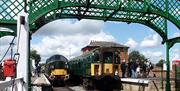 North Weald Station on the Epping Ongar heritage railway.