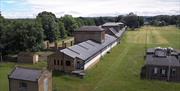 Royal Gunpowder Mills view of Qeen's Mead flanked by the steam-powered mills