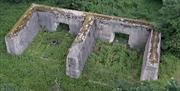 The E-Traverse early concrete blast walls at the Royal Gunpowder Mills