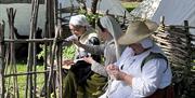 Craft working at an International Living History Festival