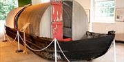 A powder barge from the Royal Gunpowder Mills that used to move dangerous goods around the site by canal