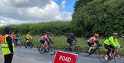 Ride London-Essex, riders travelling into North Weald 2022