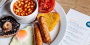 Roydon Marina Boathouse Cafe Bar offer a breakfast menu
