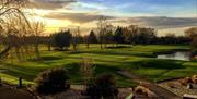 Stapleford Abbotts Golf Club 18th hole at dusk