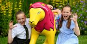 Lions on the Loose with school kids
