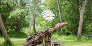 Daisy sculpture at Lee Valley Regional Park