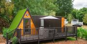 Cabin at the Lee Valley Campsite in Sewardstone