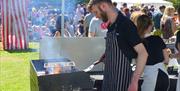 Swaines Green May Fayre barbeque stall