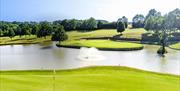 Toot Hill Golf Club water feature and island green