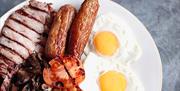 Proper British breakfast at The Farmhouse Restaurant, Waltham Abbey, Essex