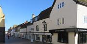 Waltham Abbey market square looking down Sun Street.