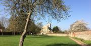 Waltham Abbey gardens and walls from the dissolved abbey.