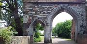 Medieval bridge and entrance to the Abbey grounds.