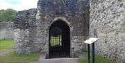 Part of the abbey ruins at Waltham Abbey.