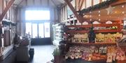 Ashlyns organic farm shop entrance and interior