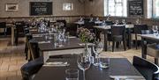 Dining at The Blue Boar Abridge.