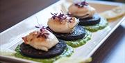 Fine dining at The Blue Boar hotel Abridge.