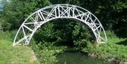 One of the iconic foot bridges found over the canals at the Royal Gunpowder Mills Waltham Abbey.