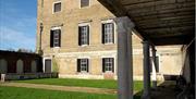 A courtyard at Copped Hall Epping.