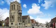 St John's Church and High Street, Epping