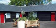 The Fox Inn accommodation courtyard