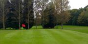 North Weald Par 3 Golf Course green and hole