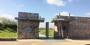 Gunpowder Park entrance from car park. Waltham Abbey.