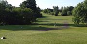 Brentwood Golf Club tee box looking down hole 7