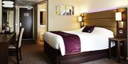 Premier Inn Waltham Abbey, bedroom.