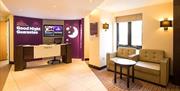 Reception at the Premier Inn Chingford.