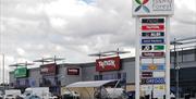 Epping Forest Shopping Park entrance and stores.