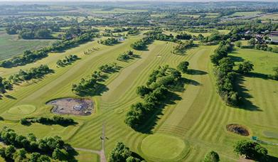 Epping Golf Course drone shot of course