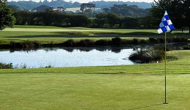 Hobbs Cross Golf Course water and hole