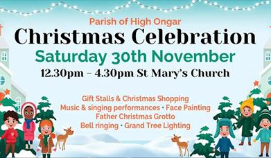 Christmas celebration at St Mary's High Ongar Saturday afternoon 30th November 2024