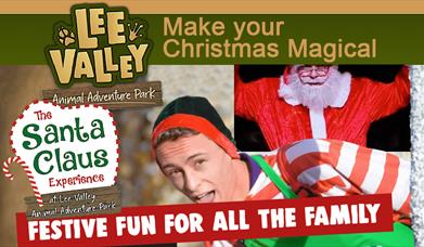 Lee Valley Animal Adventure Park Christmas fun at their Santa Claus Experience.